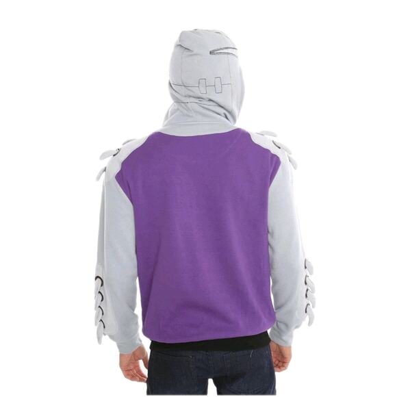 Teenage TURTLES MUTANT NINJA Men's ZIP Hoodie Jacket Grey L Ripple Junction - Picture 2 of 7